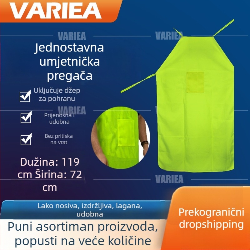 Lagani, prozračni vrtni pregača s džepovima, unisex
