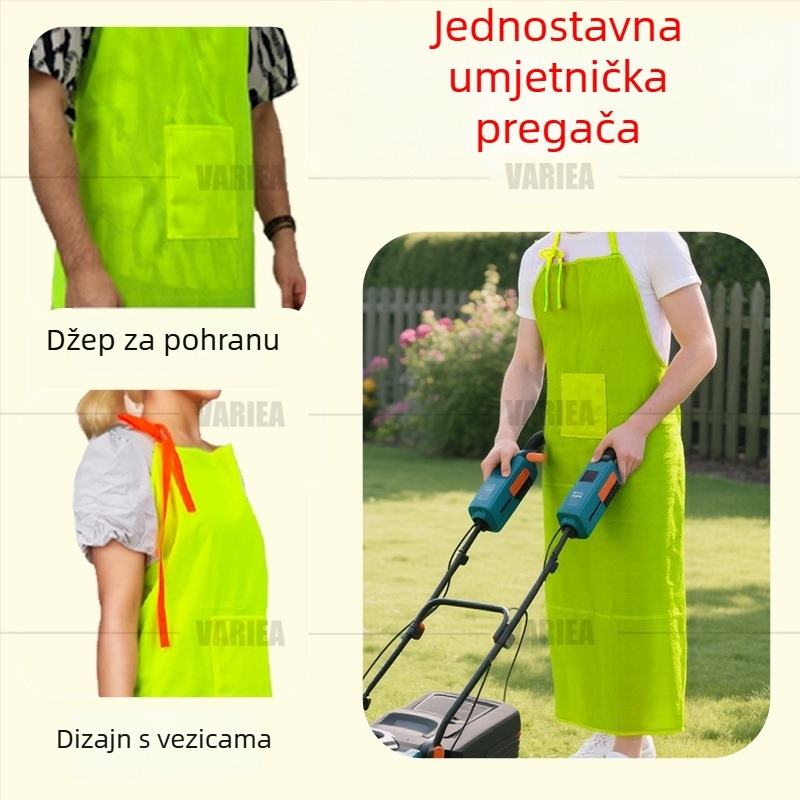 Lagani, prozračni vrtni pregača s džepovima, unisex