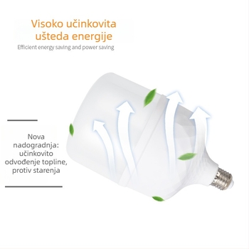 LED žarulja za kućnu upotrebu s E27 navojem, štedna energija, bijela svjetlost, 300 lm, zaštita očiju, bez treptanja, unutarnja uporaba