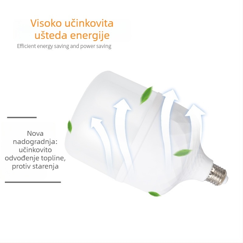 LED žarulja za kućnu upotrebu s E27 navojem, štedna energija, bijela svjetlost, 300 lm, zaštita očiju, bez treptanja, unutarnja uporaba