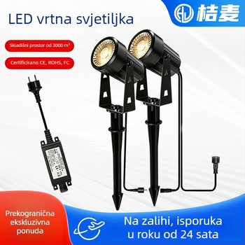 Vanjske LED lampe za vrt, vodootporne, topla bijela svjetlost, atmosfera rasvjeta za dvorište, vrt i park