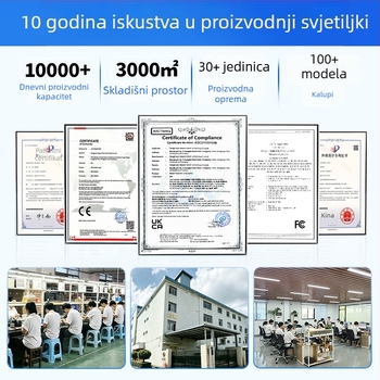 Vanjske LED lampe za vrt, vodootporne, topla bijela svjetlost, atmosfera rasvjeta za dvorište, vrt i park