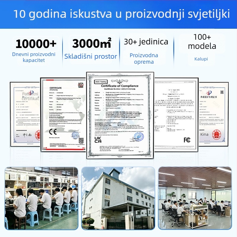 Vanjske LED lampe za vrt, vodootporne, topla bijela svjetlost, atmosfera rasvjeta za dvorište, vrt i park