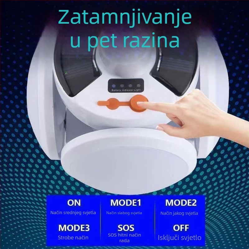 Solarna LED lampa u obliku nogometne lopte za vanjsku upotrebu, kampiranje