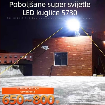 Solarna gradska svjetiljka s senzorom svjetla za nova ruralna područja, visok stup LED solarno osvjetljenje, vanjska uporaba, svjetlo za četkicu za zube