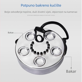 Pejzažni magleprskivač s LED osvijetljenim višestrukim atomizacijskim glavama, velik izlaz magle, kućište od bakra, za bonsai, stjenovite vrtove i vodene elemente