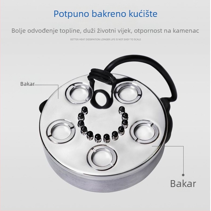 Pejzažni magleprskivač s LED osvijetljenim višestrukim atomizacijskim glavama, velik izlaz magle, kućište od bakra, za bonsai, stjenovite vrtove i vodene elemente