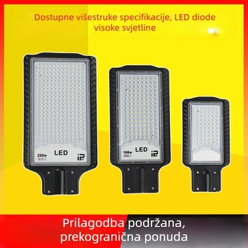LED ulična glava za vanjsku upotrebu, IP65, 120 LED, 6000K, aluminijsko kućište, 50W–200W, 220V, visoko postavljena rasvjeta na stupovima