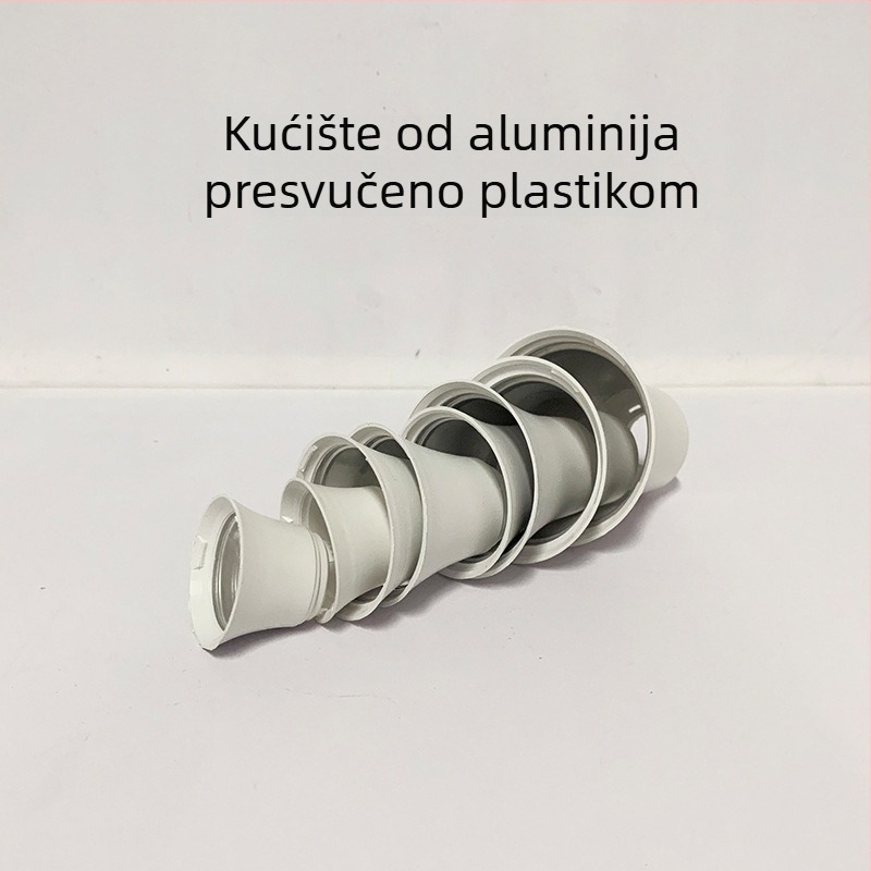 Set kućišta LED žarulice za B22 utičnicu, plastično kućište, PP sjenilo, dimenzije 95×50 mm, IP40, model SBL-02, životni vijek 30000 sati