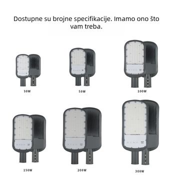100W IP66 LED ulična svjetiljka – vanjska integrirana rasvjeta za vrt i dvorište