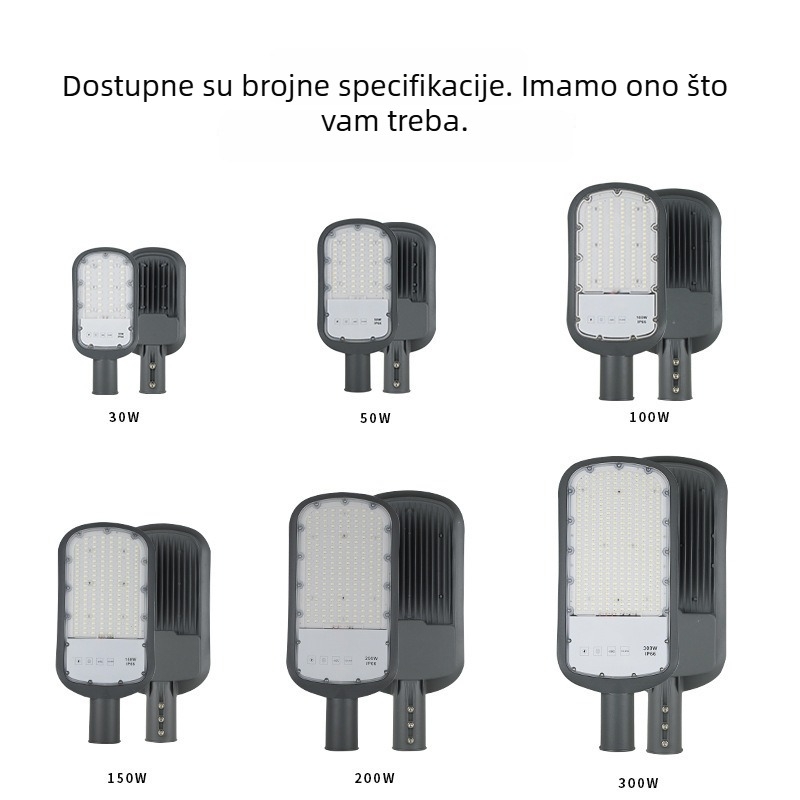 100W IP66 LED ulična svjetiljka – vanjska integrirana rasvjeta za vrt i dvorište