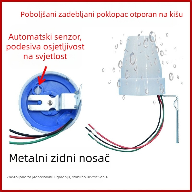 10A vanjski otporan na kišu senzor za svjetlo AS-22 automatski upravljač ulične rasvjete 220V