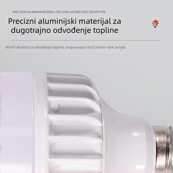60W LED žarulja, E27 navoj, kućište od livenog aluminija, visoka snaga rasvjete za dom, ultra svijetla