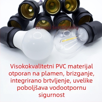 E27 vanjska vodootporna glava svjetla za industrijske farme, rasvjeta za stoku uz svjetlosne nizove
