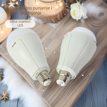LED lampica s dvostrukom baterijom, punjiva, s odvojivim kabelom za punjenje, tri razine osvjetljenja, kamp-lampa sa solarnim panelom