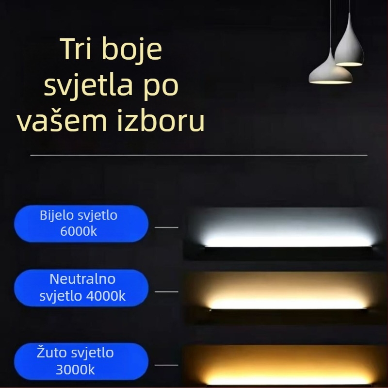 Senzor pokreta LED trak za ormariće, ugrađena linearna LED rasvjeta za kuhinju i izložbene ormariće
