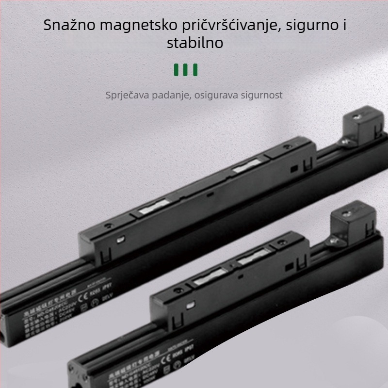 48V ultra-tanki bijeli magnetski track svjetlo napajanje s integriranim konstantnim izlazom, bez treperenja