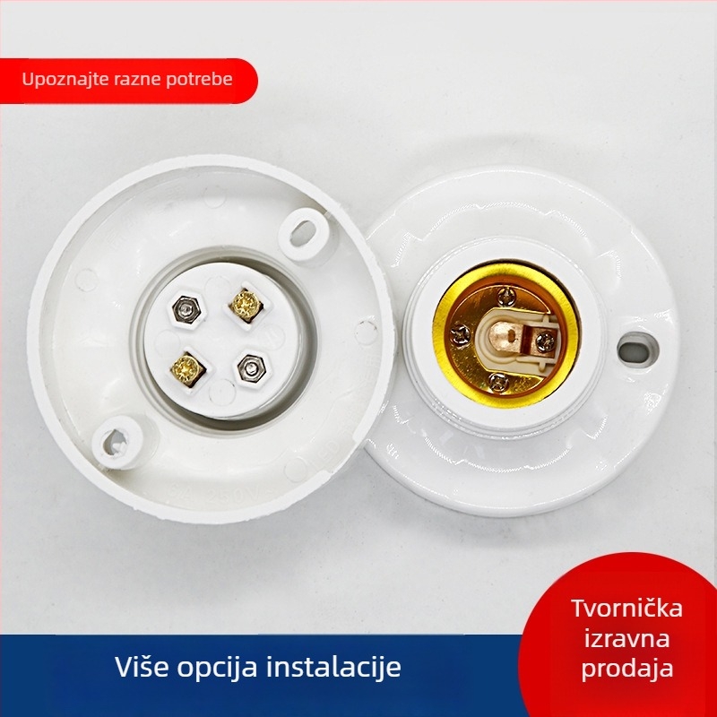 Držač lampe B22/E27 sa visećim kablom i prekidačem
