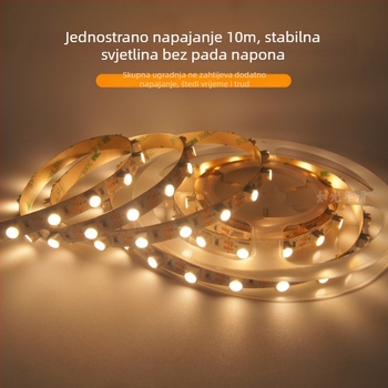 Fleksibilna LED traka za pranje zida s ugrađenim 6060 LED diodama, linearno 24V dekorativno osvjetljenje stropa, mekana svjetlosna traka