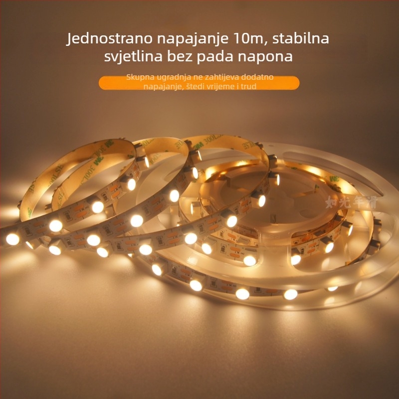 Fleksibilna LED traka za pranje zida s ugrađenim 6060 LED diodama, linearno 24V dekorativno osvjetljenje stropa, mekana svjetlosna traka