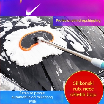Četka za pranje auta s dugačkim držalom i mekanim dlačicama, teleskopska četka za prašinu