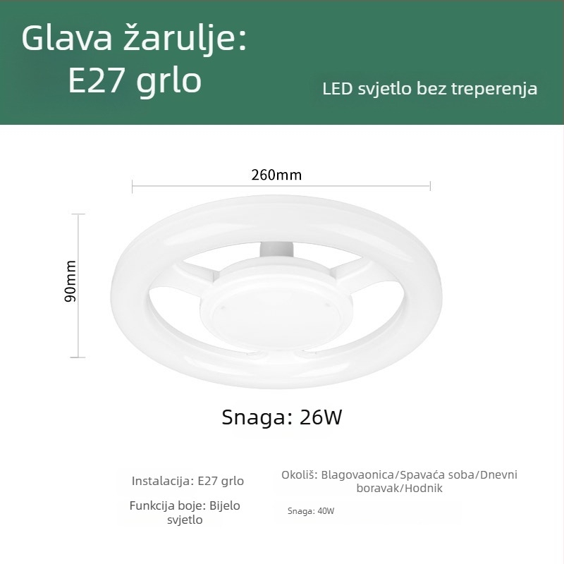 LED svjetlo za dopunsko osvjetljenje bez sjene, kružna lampa za live beauty, za tetovaže, šminku i nokte