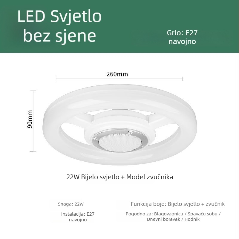 LED svjetlo za dopunsko osvjetljenje bez sjene, kružna lampa za live beauty, za tetovaže, šminku i nokte