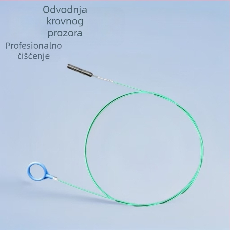 Alat za čišćenje odvodnog otvora krova automobila uz četku za čišćenje cijevi