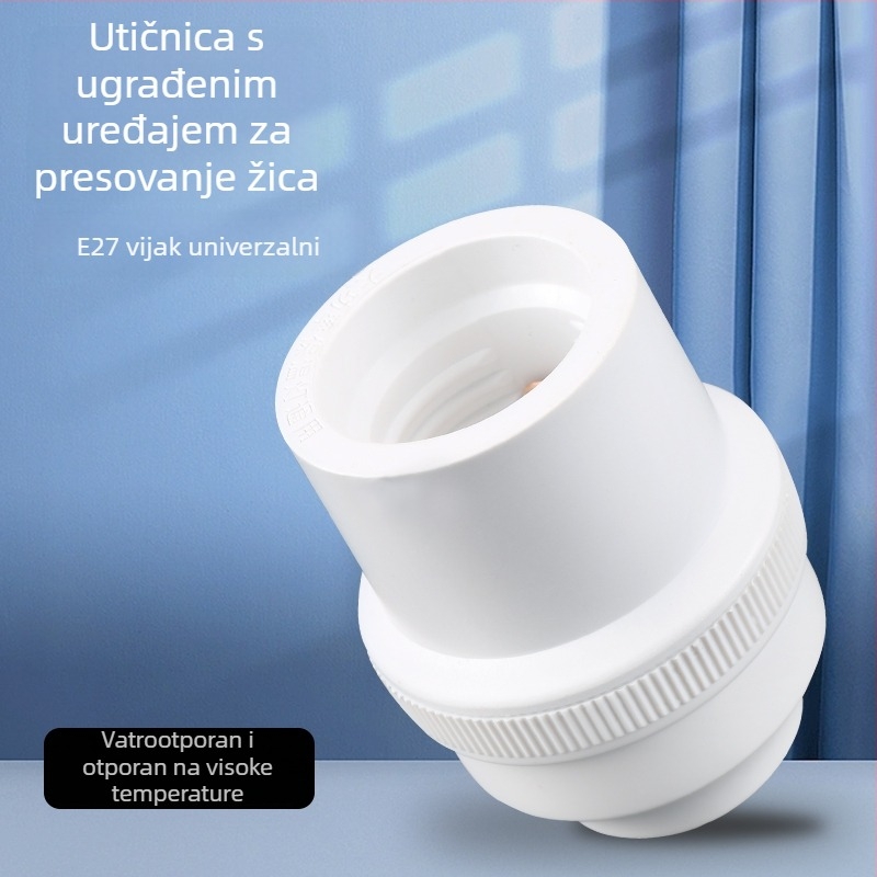 Viseći držač lampe, debeli vijčasti LED žarulja, štednja energije, otporan na visoke temperature, E7 univerzalna utičnica