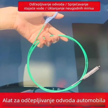 Višenamjenski alat za čišćenje otvora za odvodnju na automobilu: otvori odvodnje na krovu i vratima, odvodi hladnjaka i odvodne cijevi spremnika goriva