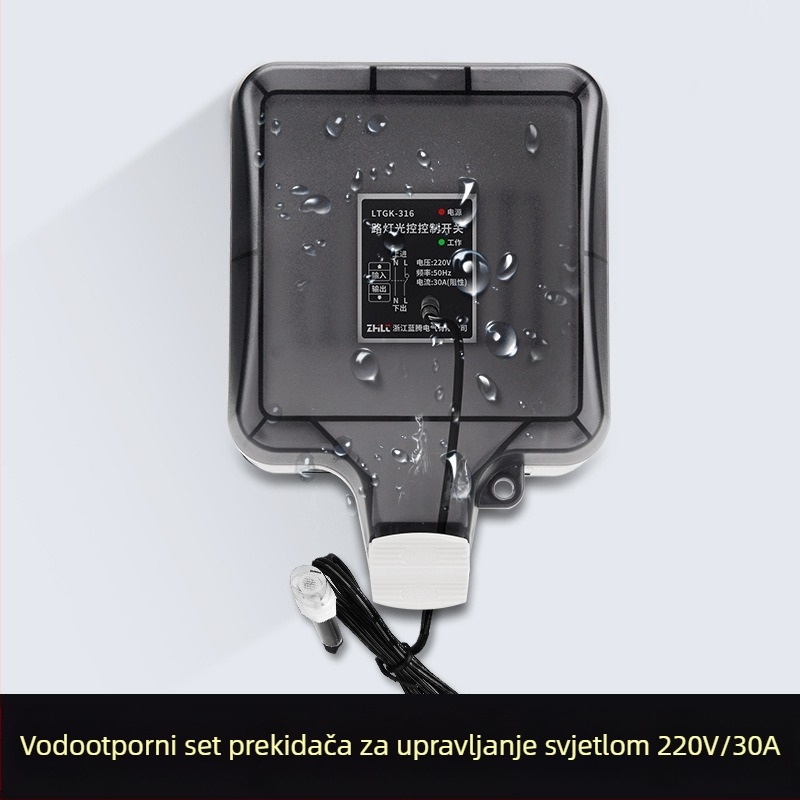Ulični kontroler rasvjete s automatskim uključivanjem noću, inteligentni senzor svjetla, mikroračunalni upravljač 220V