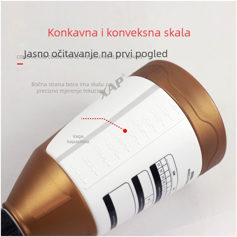 360° gravitacijska kuglasta mlaznica otporna na kiseline i lužine za pranje automobila – spremnik za pjenu pri visokim tlakom