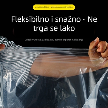Jednokratni auto pokrivač, prozirni plastični pokrov, zaštita od sunca i kiše, univerzalna veličina, pogodno za sprej-bojanje, zaštita od prašine