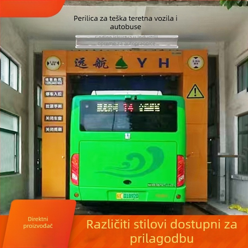 Potpuno automatsko pranje autobusa za velike komercijalne autobuse s portalom visokog pritiska i inteligentnim čišćenjem