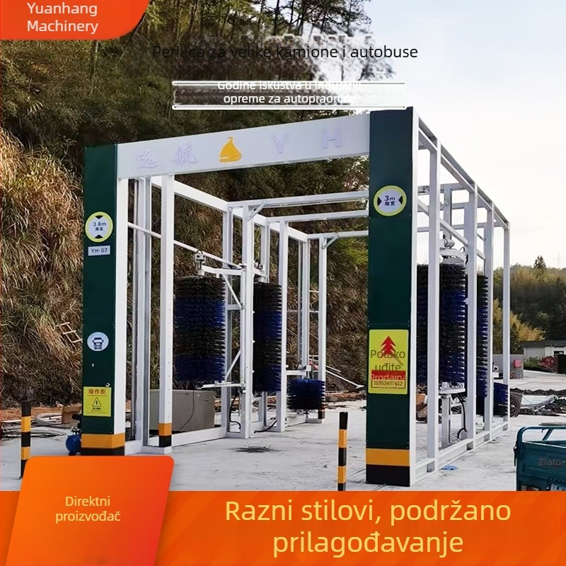 Potpuno automatsko pranje autobusa za velike komercijalne autobuse s portalom visokog pritiska i inteligentnim čišćenjem