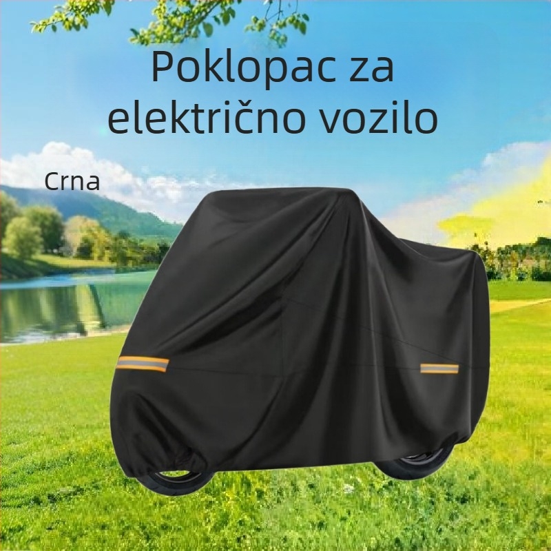 Navlaka za kišu od 210D Oxford platna za električni motocikl i električni bicikl, debela, zaštita od prašine i kiše