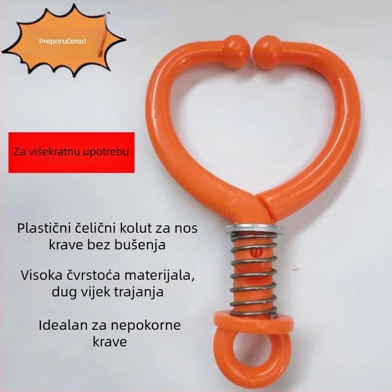 Nosač krave, nosni kliješt za krave, plastični veterinarski pribor, protuklizna oprema za stoku, vertikalni model za kućnu upotrebu na farmama mliječnih krava