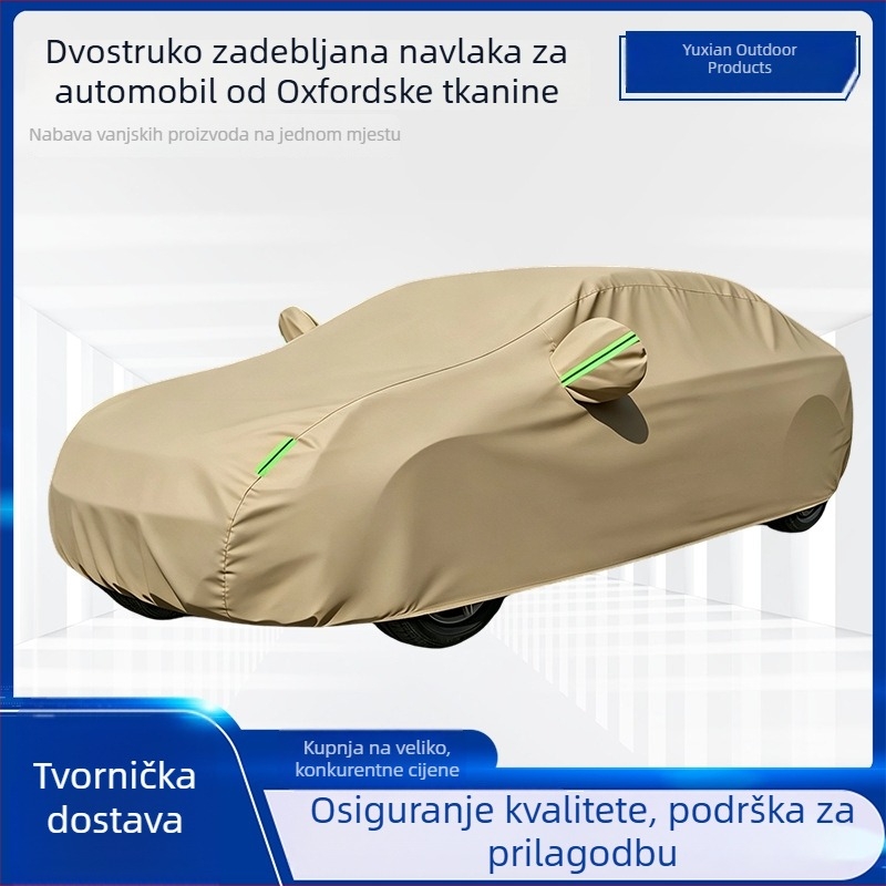 Četverosezonska potpuno pokrivena auto pokriva za SUV i sedan – UV zaštita, toplinska izolacija, zaštita od kiše i snijega
