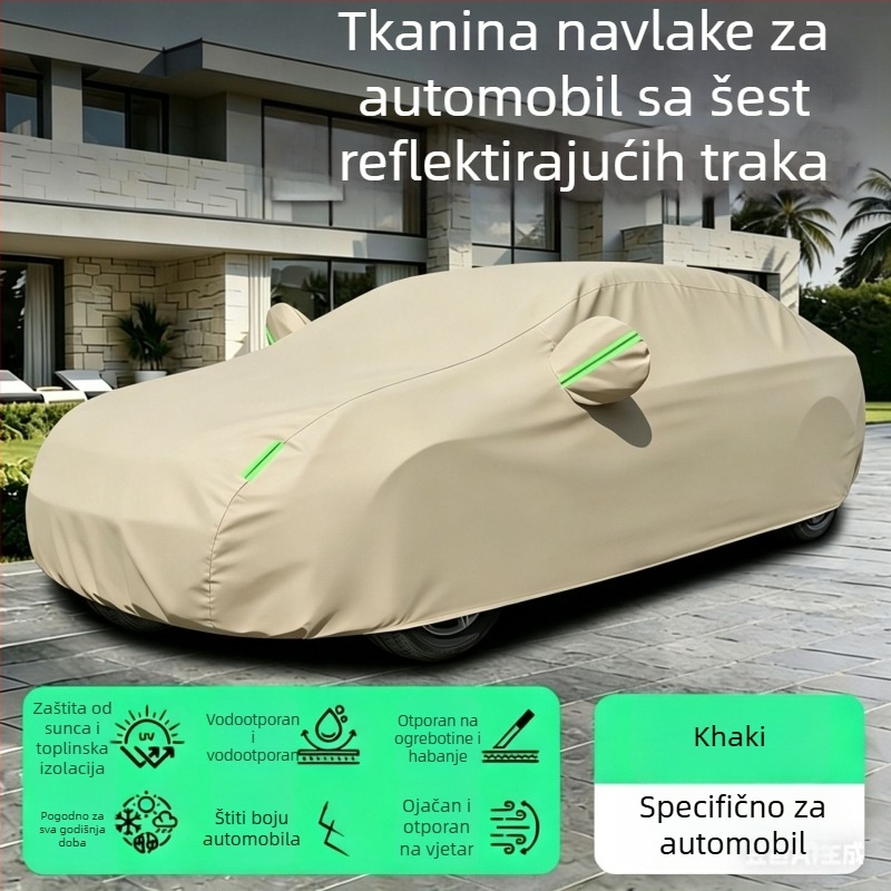 Četverosezonska potpuno pokrivena auto pokriva za SUV i sedan – UV zaštita, toplinska izolacija, zaštita od kiše i snijega