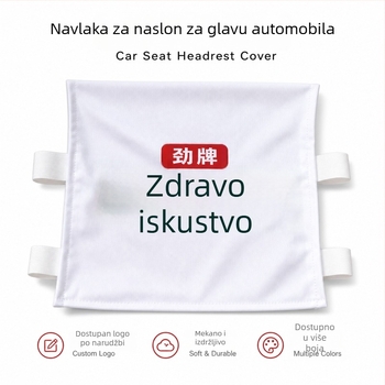 Navlake za sjedala za automobile i autobuse, univerzalne za sve sezone, navlake za naslon za glavu s reklamom, navlake za taxi sjedala