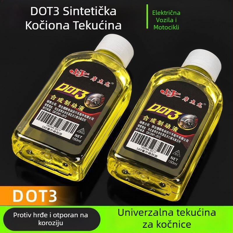 Kočiona tekućina za električna vozila, univerzalna za vozila na baterije, motocikle i tricikle — sintetičko hidraulično ulje