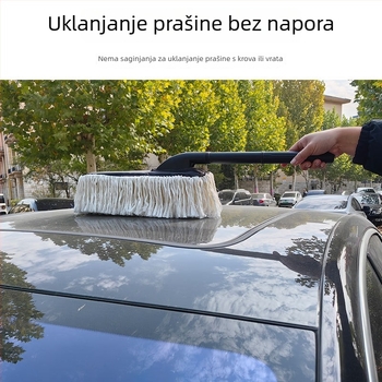 Teleskopska pamučna četka za uklanjanje prašine, nanošenje voska i poliranje automobila