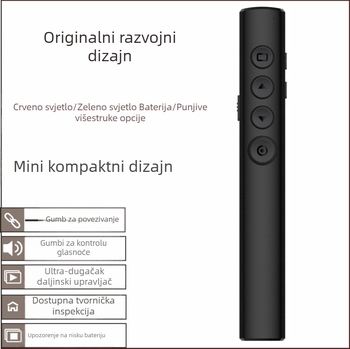Novo punjivo PPT pero za prebacivanje stranica sa zelenim laserskim projektorom za prezentacije