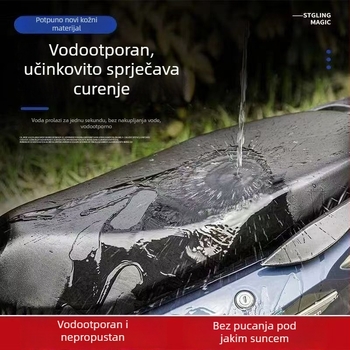 Kožna navlaka za sjedalo za električne motocikle i skutere, u velikom formatu, vodootporna, otporna na kišu, otporna na sunce, toplinska izolacija, univerzalna