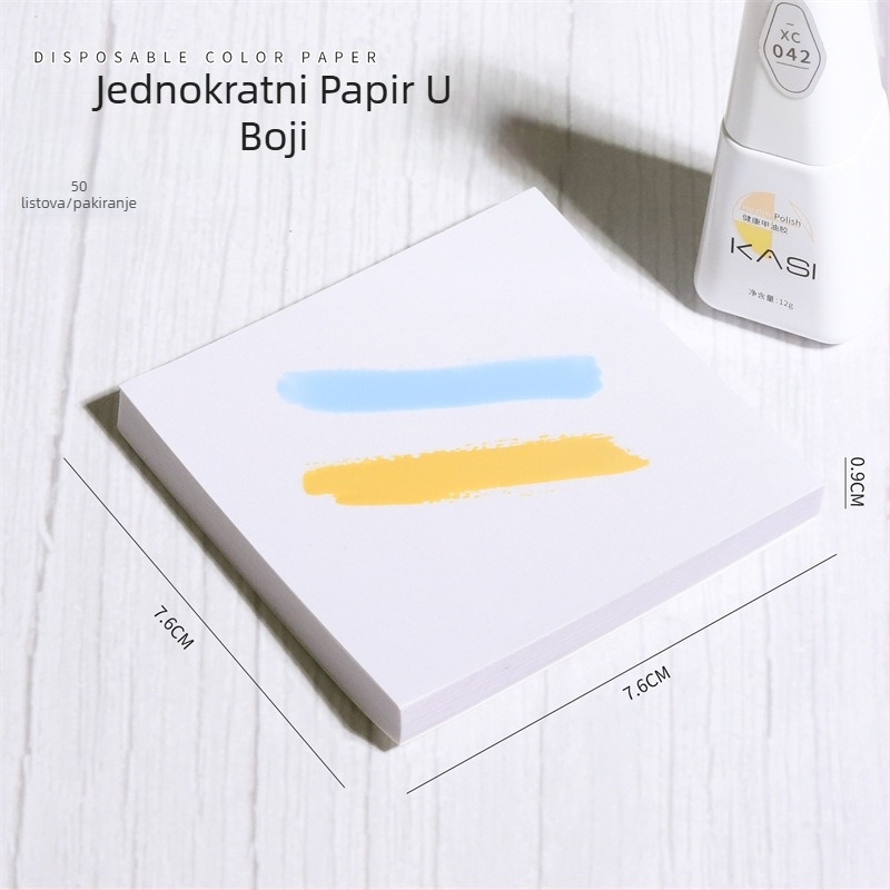 Papir za miješanje boja za nokte, vodootporan i otporan na masnoću, debeo, dvostrani jednokratni papir za gel boje, višenamjenska ploča za crtanje