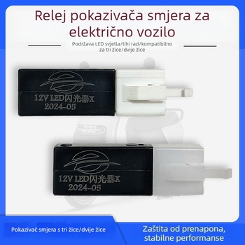 Univerzalni LED pokazivač za električna vozila i motocikle, tih, 12V, 3-pin i 2-pin priključci, zaštita od kratkog spoja