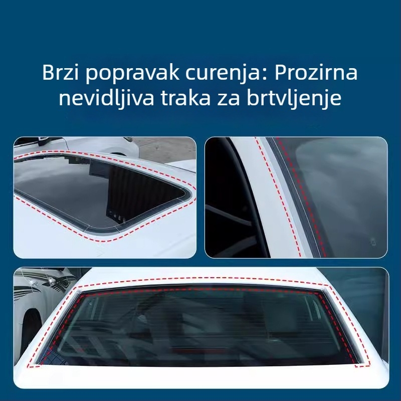 TPU brtvilo za automobilski sunčani krov, vodootporna traka za stakleni krov, viskoznost visoka, širina 10 cm, duljina 1,25 m