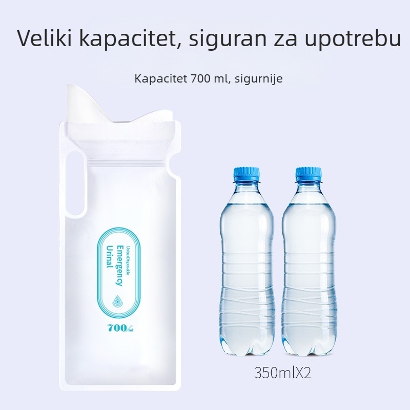 4 komada jednokratnih karnih urinara za automobil, prijenosni urinar za putovanja