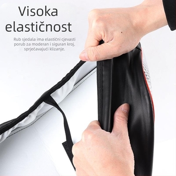 Vodootporna navlaka za sjedalo motocikla s kvadratnim dijamantskim uzorkom, velika veličina, proširena i debela, za sve sezone