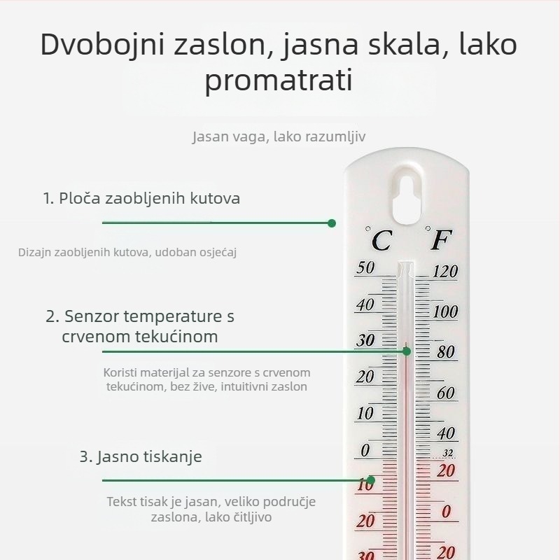 Higrometar i termometar za kućnu upotrebu, unutarnji mjerač vlage i visoko precizan termometar, za poljoprivredu, plastenike i uzgoj